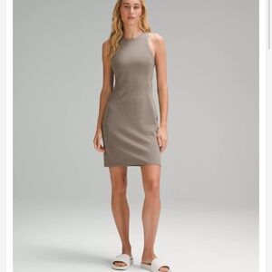 New Lululemon Ribbed Softstreme Slim-Fit Tank Dress Size 6